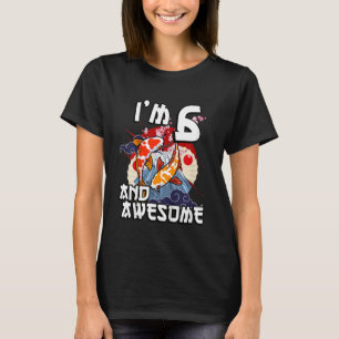 T-shirt Enfants I'm 6 Et merveilleux Japonais Carp Koi Poi