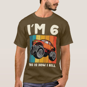 T-shirt Enfants I'm 6 Voici comment je roule Monster Truck
