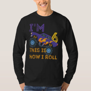 T-shirt Enfants I'm 6 Voici comment je roule Monster Truck