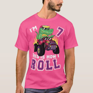 T-shirt Enfants I'm 7 Voici comment je roule Monster Truck