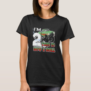 T-shirt Enfants J'ai 2 ans Voici comment je roule Monster 