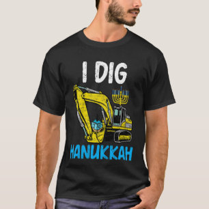 T-shirt Enfants J'Ai Creusé Hanoukka Excavator Constructio