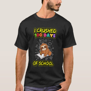 T-shirt Enfants J'Ai Écrasé 100 Jours D'École Ele De Premi