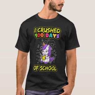 T-shirt Enfants J'Ai Écrasé 100 Jours D'École Ele De Premi
