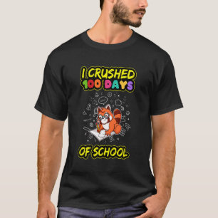 T-shirt Enfants J'Ai Écrasé 100 Jours D'École Ele De Premi