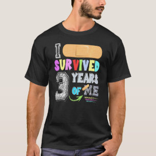 T-shirt Enfants J'Ai Survécu 3 Ans De Moi Scraps Et Bruis