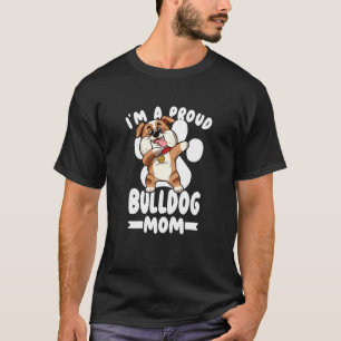 T-shirt Enfants Je Suis Fier Bulldog Maman mignonne Bully