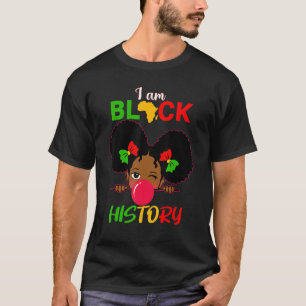 T-shirt Enfants Je Suis Noir Histoire Girl Little Melanin