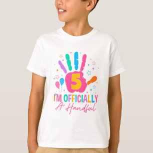 T-shirt Enfants Je suis officiellement une poignée cinq 5e