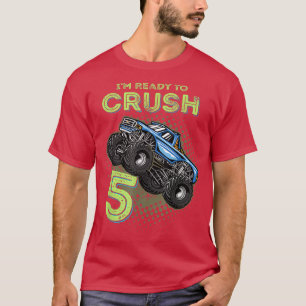 T-shirt Enfants Je suis prêt à écraser 5 Camion Monster 5 