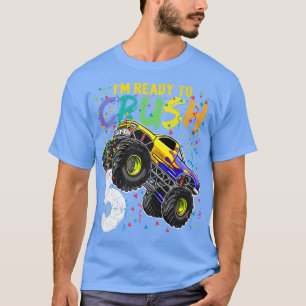 T-shirt Enfants Je suis prêt à écraser 5 Monster Truck 5e 