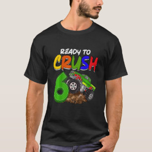 T-shirt Enfants Je suis prêt à écraser 6 Monster Truck Rex