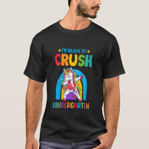 T-shirt Enfants Je suis prêt à écraser la maternelle fille