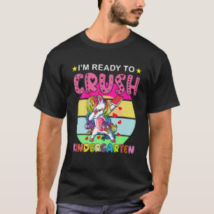 T-shirt Enfants Je suis prêt à écraser maternelle Unicorn 