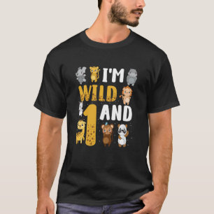 T-shirt Enfants Je suis sauvage et un Safari Zoo Animal Th
