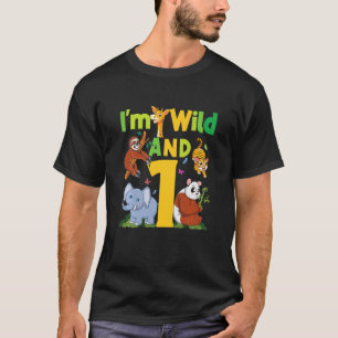T-shirt Enfants Je suis sauvage et un Safari Zoo Animal Th