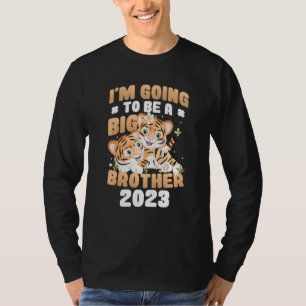 T-shirt Enfants Je vais être un grand frère 2023 Grossesse