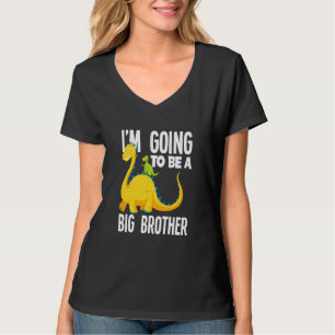 T-shirt Enfants Je vais être un grand frère Dinosaur Dino