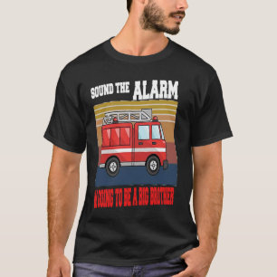 T-shirt Enfants Je vais être un grand frère Firetruck bébé