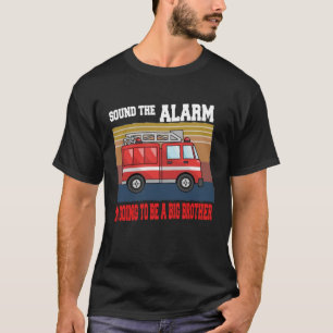 T-shirt Enfants Je vais être un grand frère Firetruck bébé