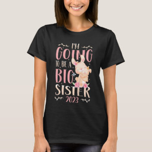 T-shirt Enfants Je vais être une grande soeur 2023 Grosses