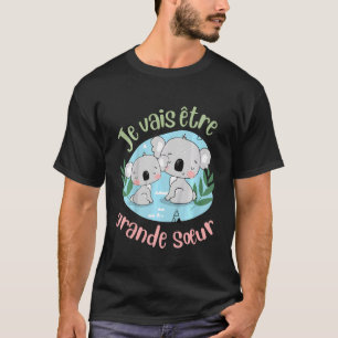 T-shirt Enfants Je Vais Être Une Grosse Soeur Grossesse An