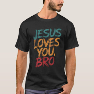 T-shirt Enfants Jésus Vous Aime Bro Funny Garçons Chrétien