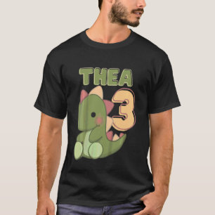 T-shirt Enfants Jeune mignonne Troisième Anniversaire Ador