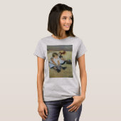 T-shirt Enfants jouant sur la plage par Mary Cassatt (Devant entier)