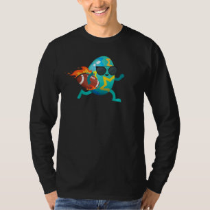 T-shirt Enfants Joueur Football Easter Egg Drôle Sport Gar