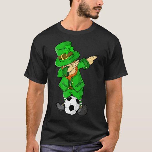 T-shirt Enfants Jour de la Saint Patrick Dabbing Leprechau (Devant)