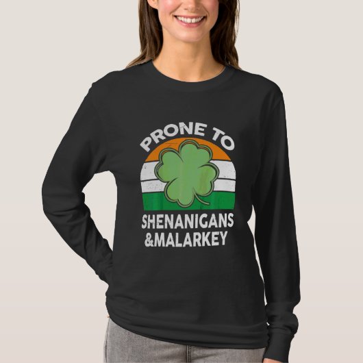 T-shirt Enfants Jour de la Saint Patrick Drôle Prone Aux S (Devant)