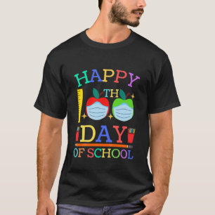 T-shirt Enfants Joyeux 100E Jour De L'École Apple Visage M