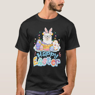 T-shirt Enfants Joyeux Cadeaux de Pâques Cute Llama Bunny