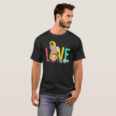 T-shirt Enfants Joyeux Pâques Amour Bunny Oreilles Drôle O (Devant entier)
