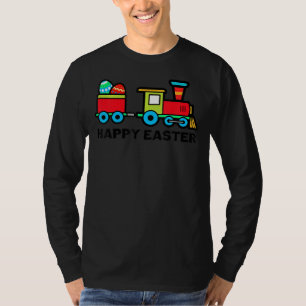 T-shirt Enfants Joyeux Train de Pâques Chasseur d'oeufs Te
