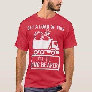 T-shirt Enfants Junior Mariage Fête Camion Enfants Ring Po