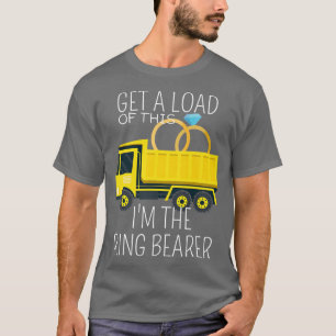 T-shirt Enfants Junior Mariage Fête Camion Enfants Ring Po
