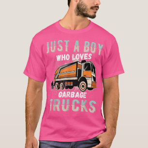 T-shirt Enfants Juste Un Garçon Qui Aime Les Garbage Truck