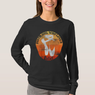 T-shirt Enfants Juste Une Fille Qui Aime Ballet Danse Chau