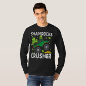 T-shirt Enfants Leprechaun Monster Camion Shamrock St Patr (Devant entier)