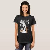 T-shirt Enfants Lets Pawty I'm 2 Chien Chien Chien Chien C (Devant entier)