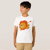 T-shirt Enfants Lion Cartoon Fast Cute (Devant entier)