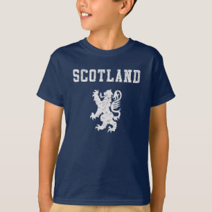 T-Shirt Enfants Lion Déchaîné Écossais