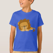 T-shirt Enfants Lion Dormir Carton mignon (Devant)