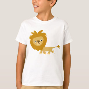 T-shirt Enfants Lion en caricature à pied