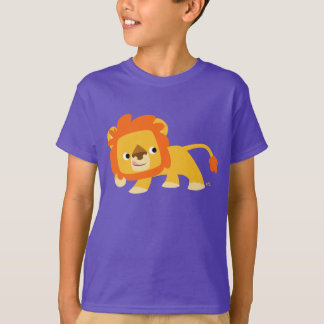 T-shirt Enfants Lion Mischievous mignon Cartoon