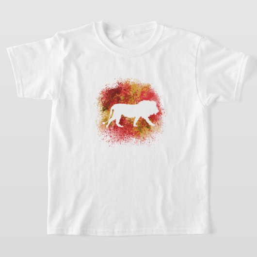 T-shirt Enfants Lion Rouge (Poser)