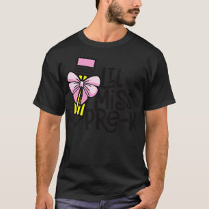 T-shirt Enfants Little Miss PréK Retour à l'école Pré-Kind