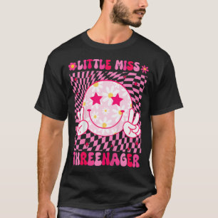 T-shirt Enfants Little Miss Threenager 3E Anniversaire Fil